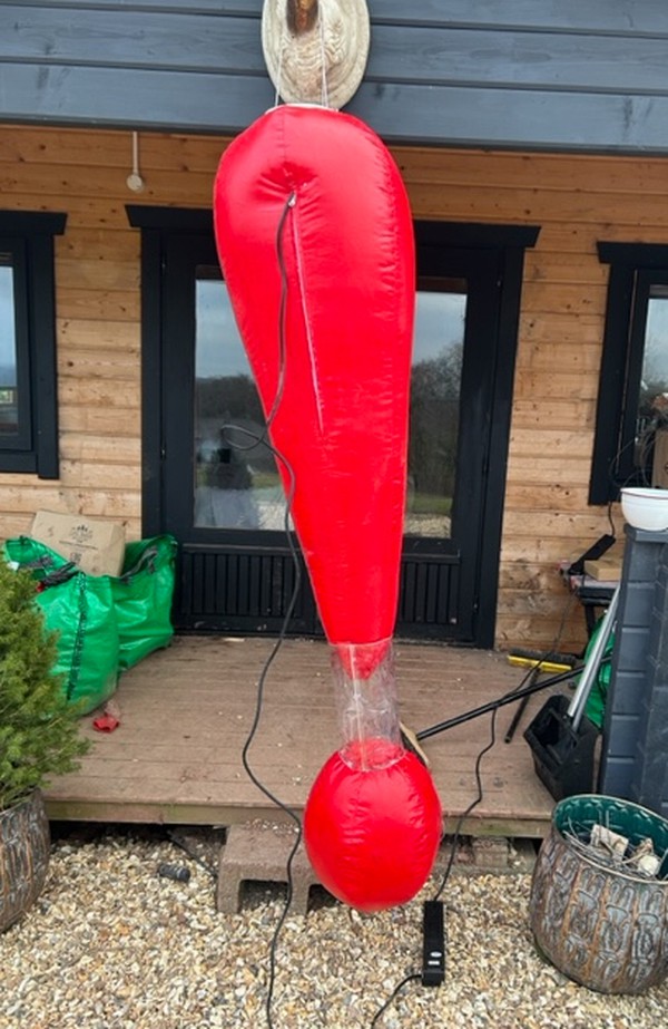 Used 3x Inflatable Exclamation Mark For Sale