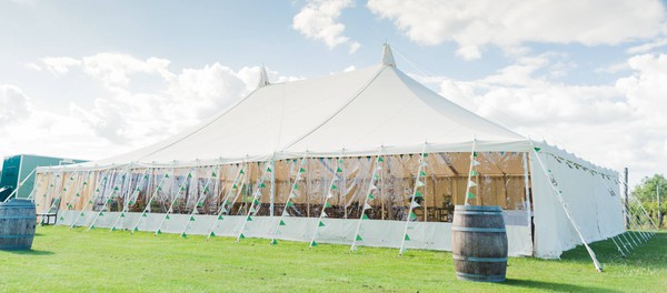 40ft x 80ft traditional canvas marquee for sale