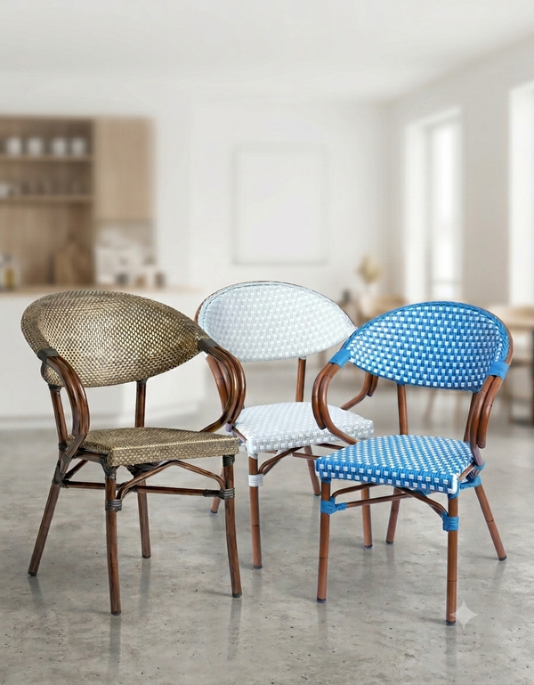 French Vintage Style Bistro Cafe Chairs French Vintage Style Bistro Cafe Chairs