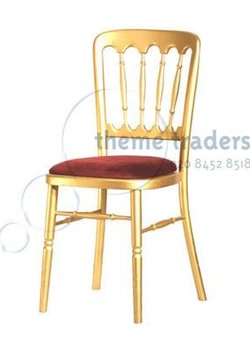 Gold and Burgundy Banqueting Chairs For Sale