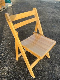 Secondhand 40x Wooden Folding Chairs