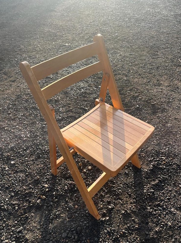 Secondhand 40x Wooden Folding Chairs For Sale