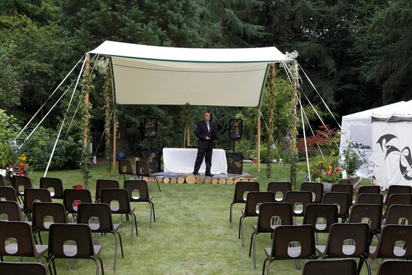 Secondhand Bespoke Canvas Stage Cover 16ft x 20ft