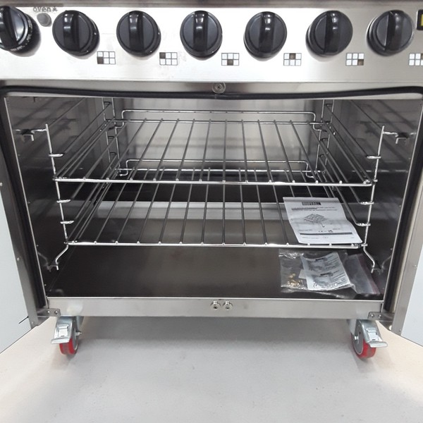New Buffalo 6 Burner Range Cooker Oven CT253