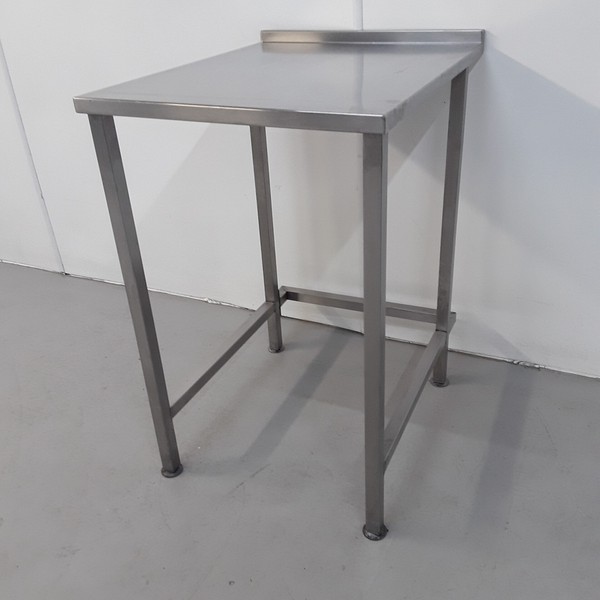 Secondhand 55cm Wide Stainless Steel Table With Void