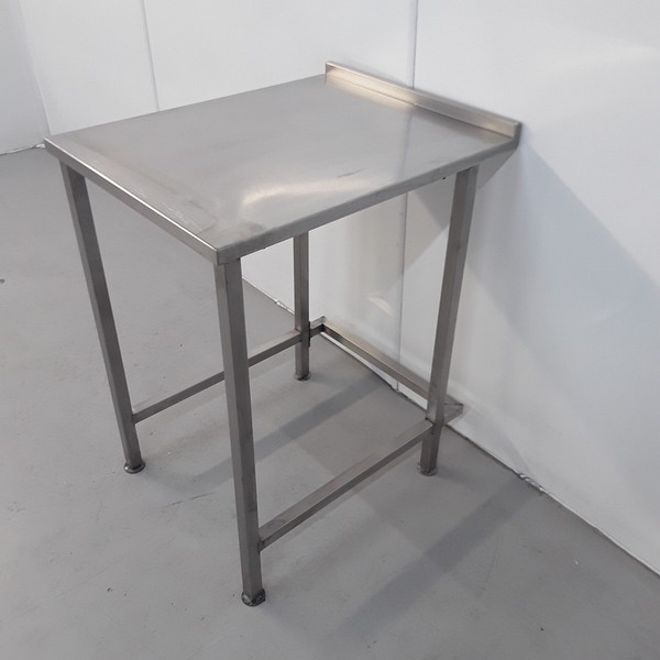 Secondhand 55cm Wide Stainless Steel Table With Void For Sale