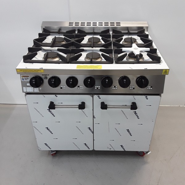 New B Grade Buffalo 6 Burner Range Cooker Oven CT253	(R17726)