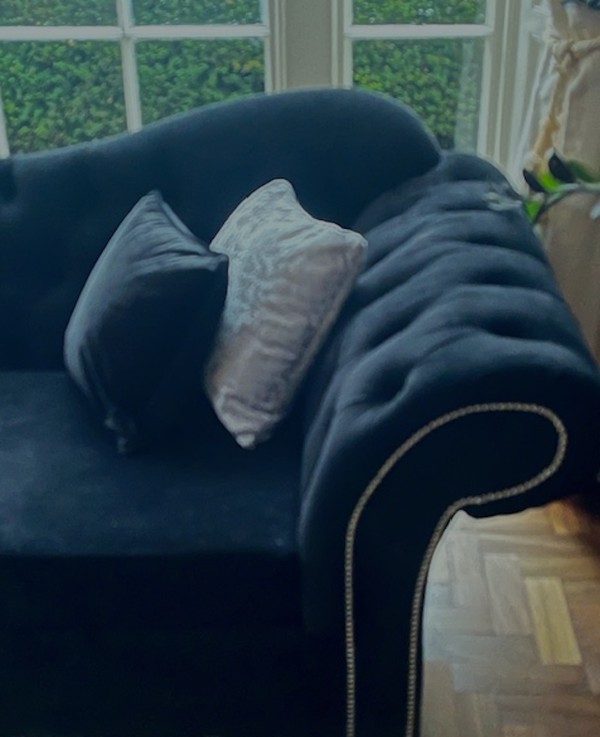 Belair sofa and cushions