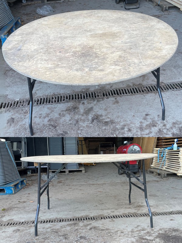 5Ft Round tables for sale