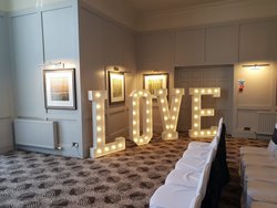 Giant "Love" Letters for wedding hire
