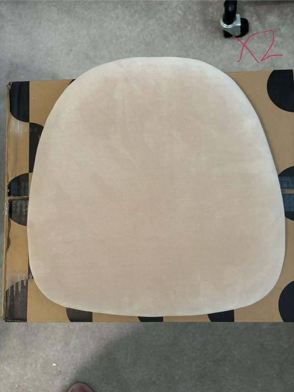 Ivory Chair Pads for Chiavari Chairs