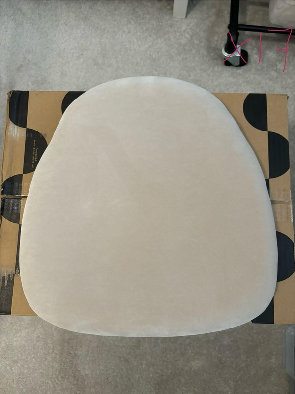Ivory Seat Pads for Chiavari Chairs for sale