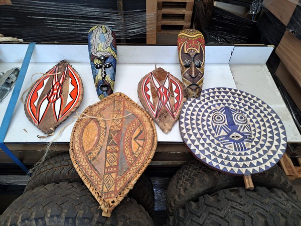 African Masks and Tribal Shields Props