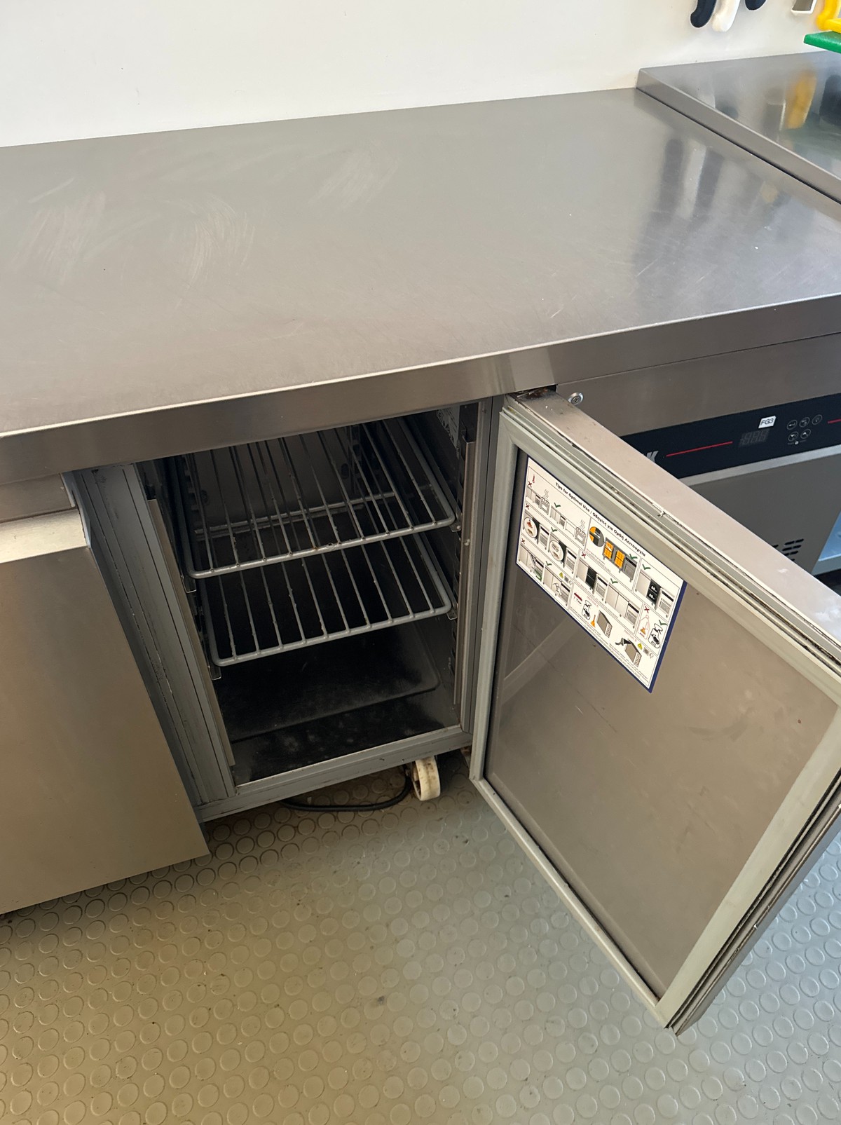 Secondhand Catering Equipment Bench Or Prep Fridges Two Door Inomak