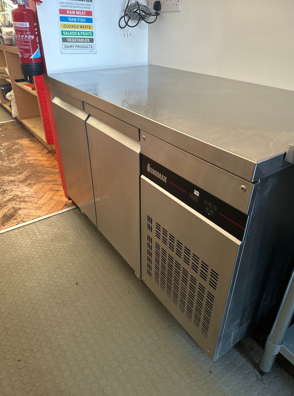 Secondhand Catering Equipment Bench Or Prep Fridges Two Door Inomak
