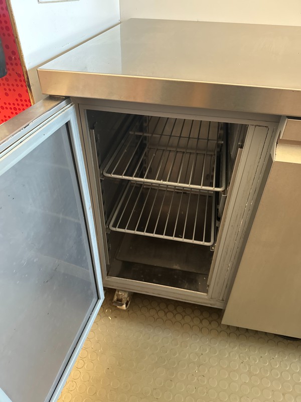 Secondhand Catering Equipment Bench Or Prep Fridges Two Door Inomak