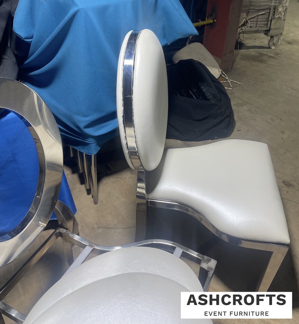 Job Lot Ashcrofts Silver Halo Chairs