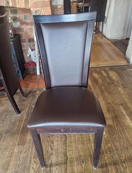 Dark Brown Wooden Dining Restaurant Chairs Dark Brown Wooden Dining Restaurant Chairs