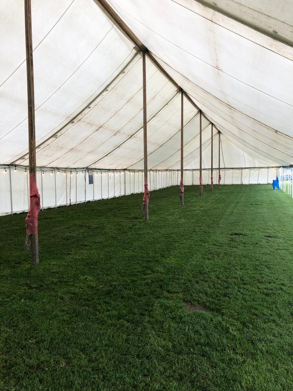 Second Hand 40' x 140' PVC Traditional marquee complete