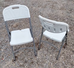 Folding white chairs for sale