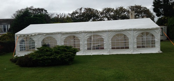 6m x 12m marquee with lining and windows