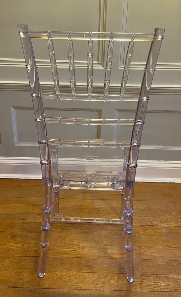 Secondhand 90x Clear Acrylic Chiavari Chairs For Sale
