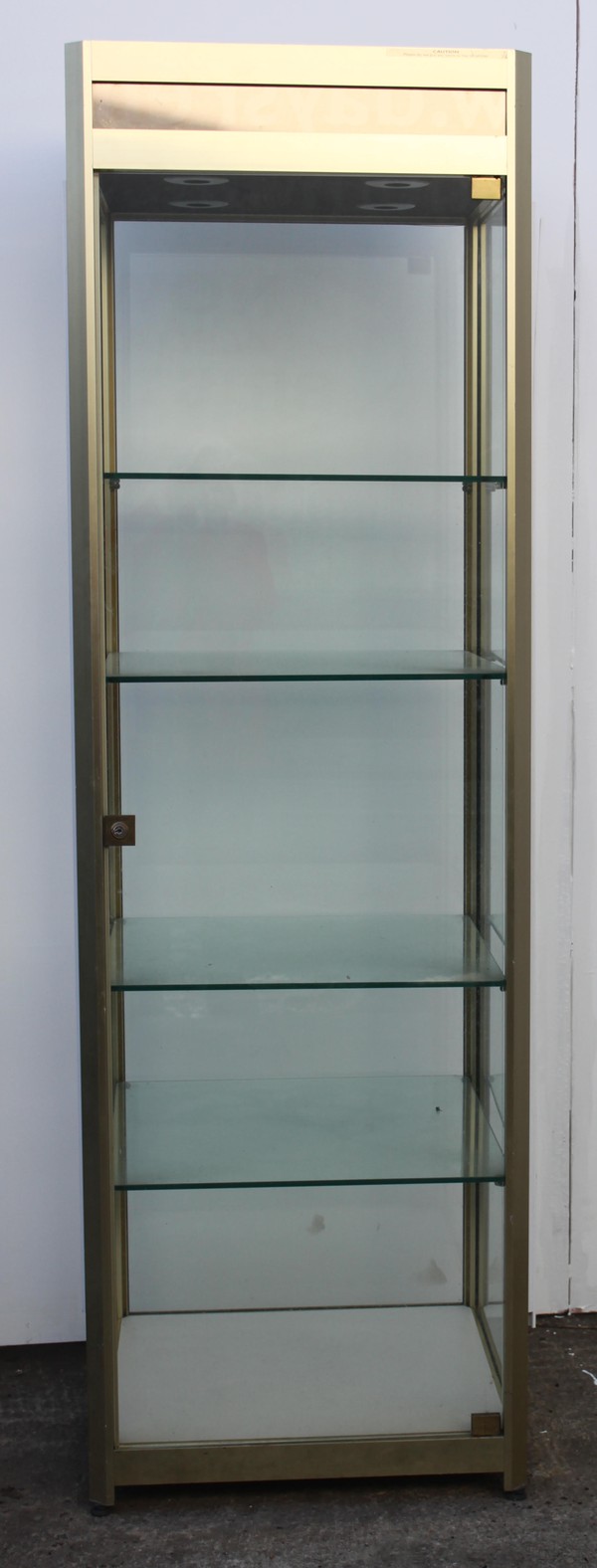 Secondhand 1940mm Glass Display Cabinet For Sale