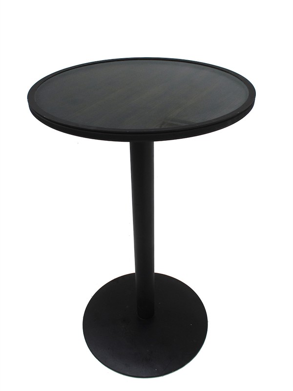 Black Poseur Tables with Interchangeable Tops