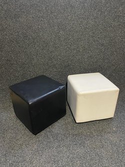 Seating Cubes in Black and White