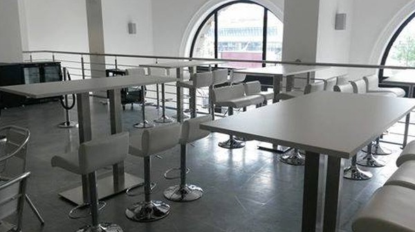 Secondhand Large Rectangular Poseur Tables For Sale