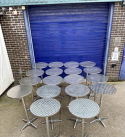Secondhand Poseur Tables Ex Hire Heavy Duty For Sale
