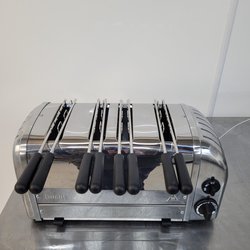 New B Grade Dualit 4 Slot Sandwich Toaster Stainless E974 For Sale