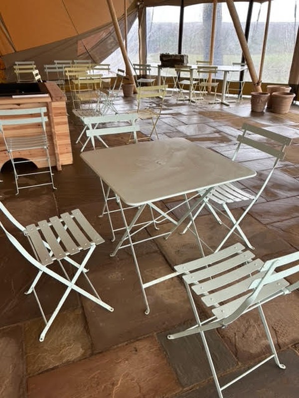 Matching Bistro Folding Tables and Chairs