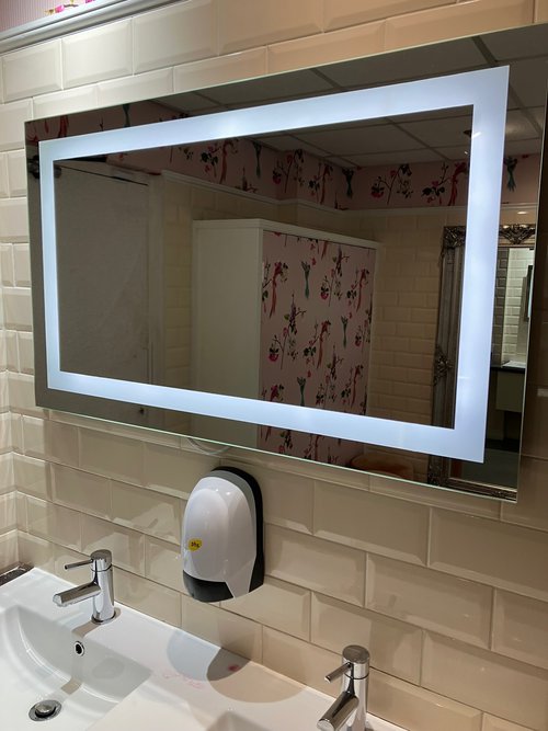 Large illuminated mirror for sale Large illuminated mirror for sale