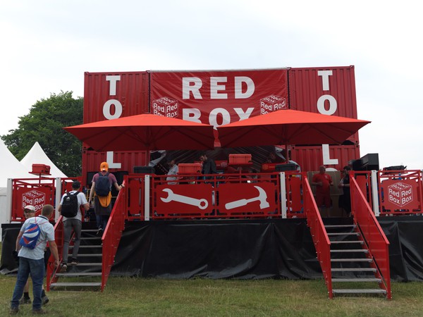 Red Outdoor Exhibition Stand for sale