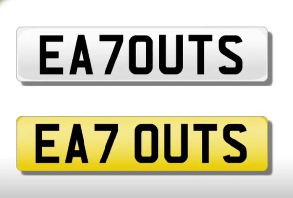 EA70UTS Number Plate
