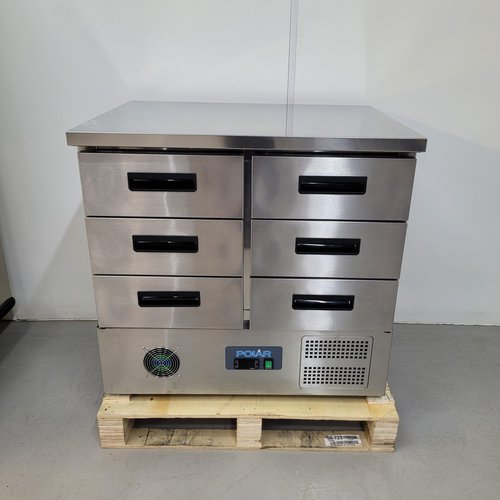 New B Grade Polar 6 Drawer Bench Fridge 240 Litre FA440 For Sale New B Grade Polar 6 Drawer Bench Fridge 240 Litre FA440 For Sale