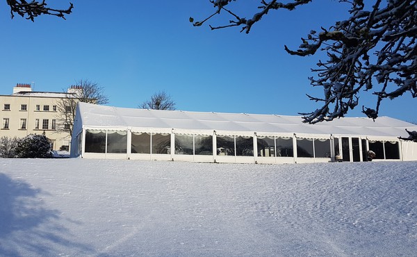 Used 30m x 15m Clearspan Commercial Marquee For Sale