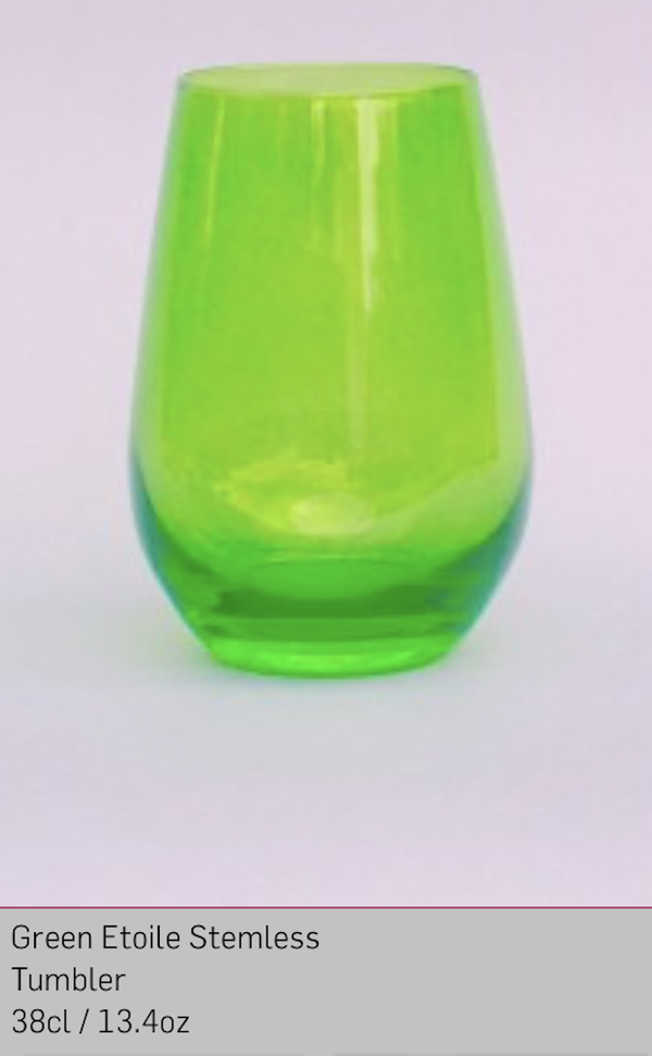 Green Etoile Stemless (Vina) Tumbler