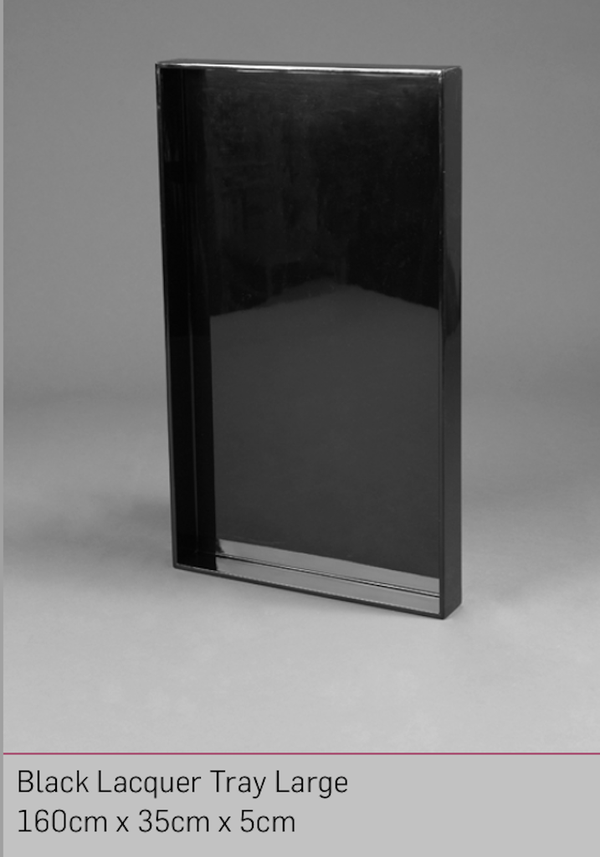 Large Black Lacquer Trays