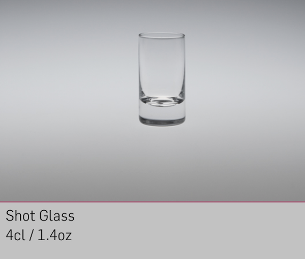Mondial Shot Glass 1.4oz / 4cl