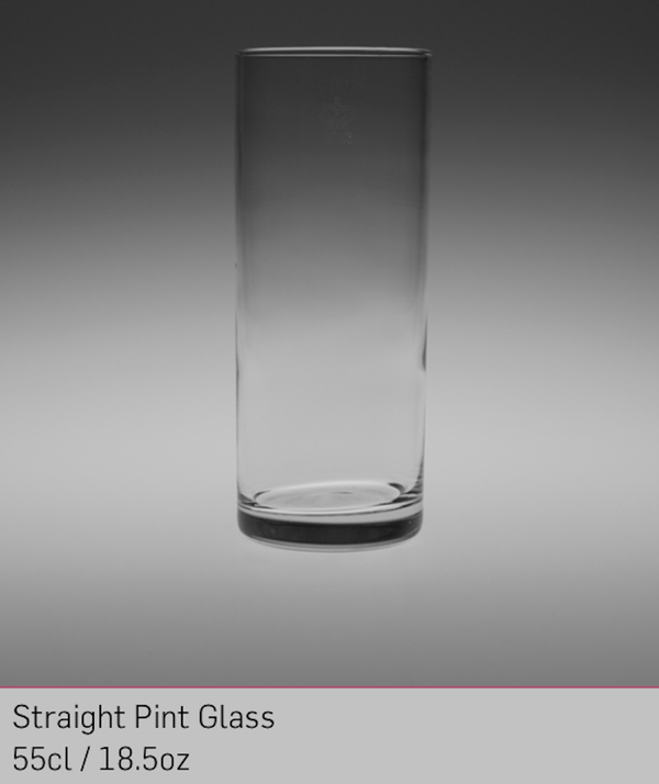 Mondial Straight Pint Glass 55cl / 18.5oz