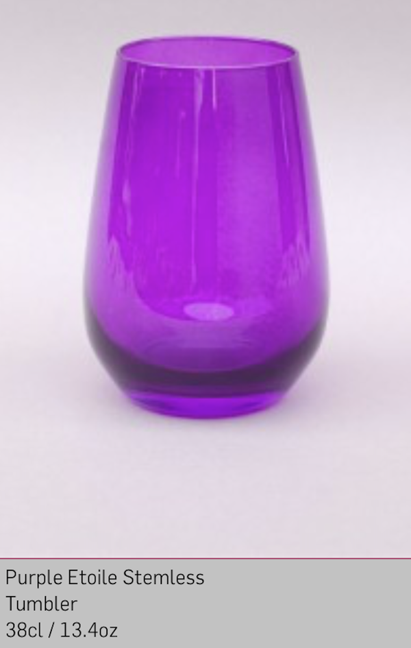 Purple Etoile Stemless (Vina) Tumbler