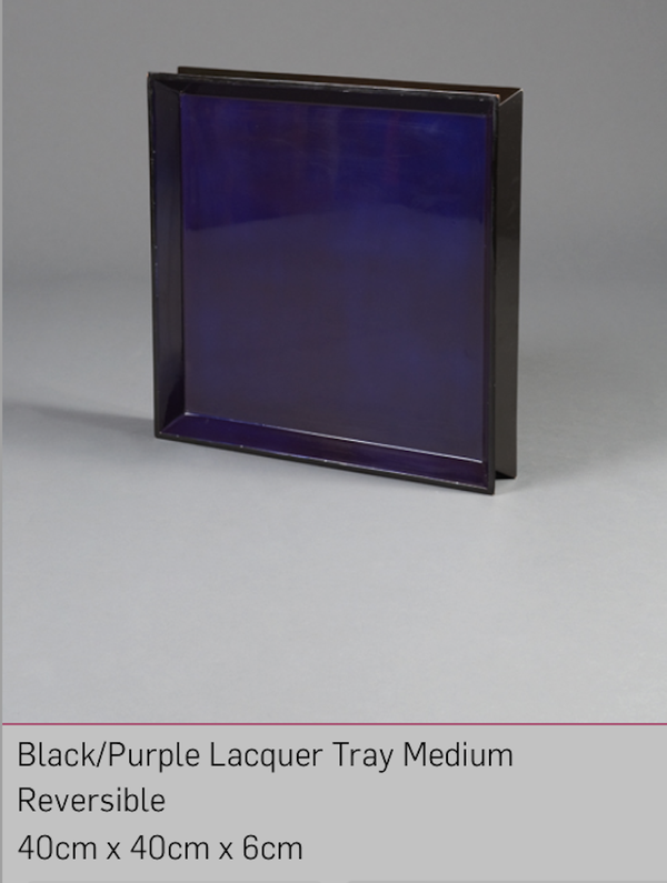 Purple Lacquer Trays