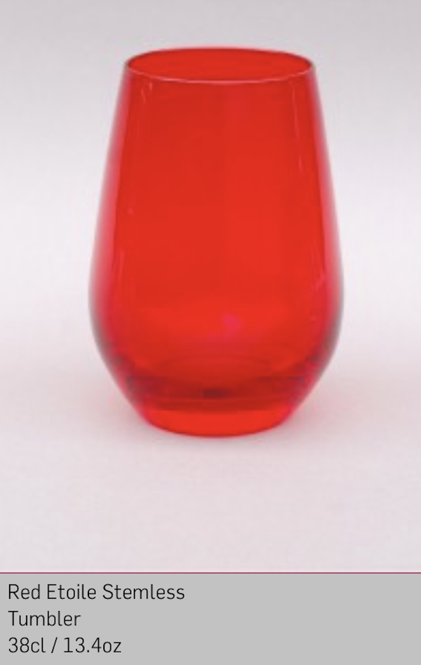 Red Etoile Stemless (Vina) Tumbler