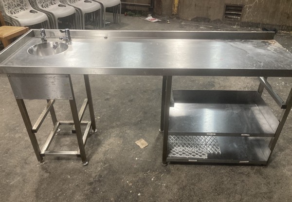 Used 12x Stainless Steel Kitchen Units For Sale