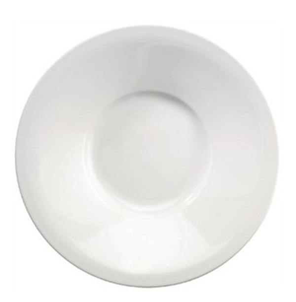 White Churchill Art de Cuisine Menu Broad Rim Dessert Plates 280mm