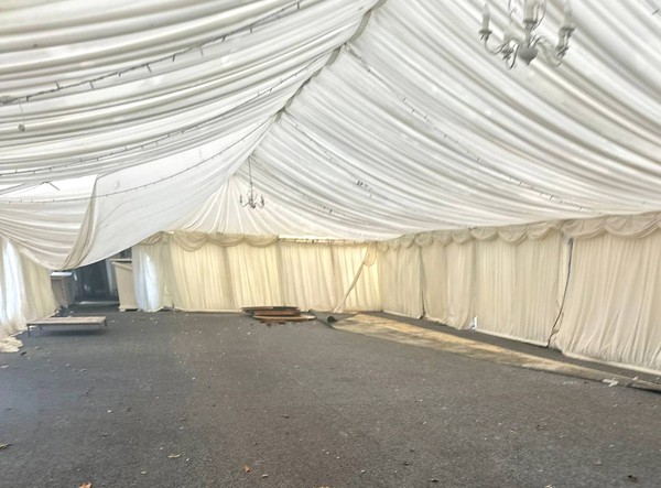 Marquee with lining