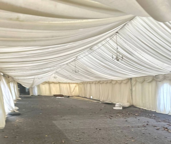 Used frame marquee 9m x 30m