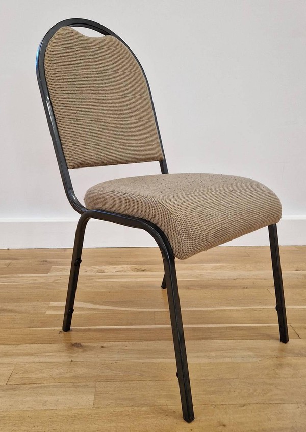 Secondhand Upholstered Village Hall Chairs For Sale